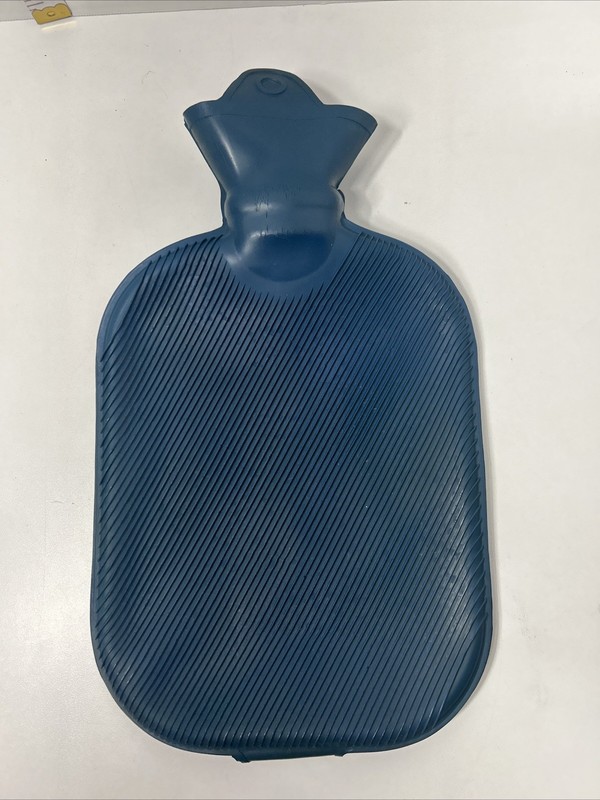 Vintage Hot Water Bottle Heating Pad w/plastic stopper Greenish