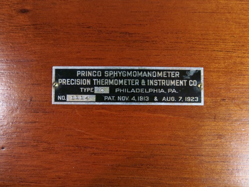 Antique Solid Mahogany Princo Sphygmomanometer Patent 1923 Repurposed Box gallery