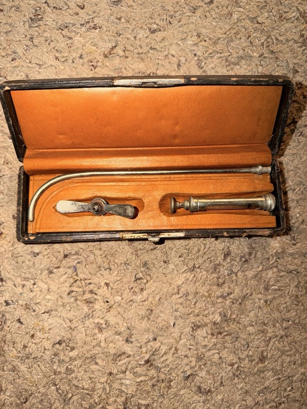 Deep Uretheral Syringe Vintage Medicine Original Case Antique Rare