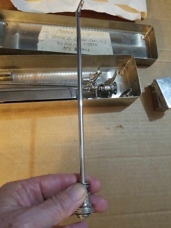 Vintage French Chopelin Cystoscope 1944 Liberated Patton's 3rd Armored Division gallery
