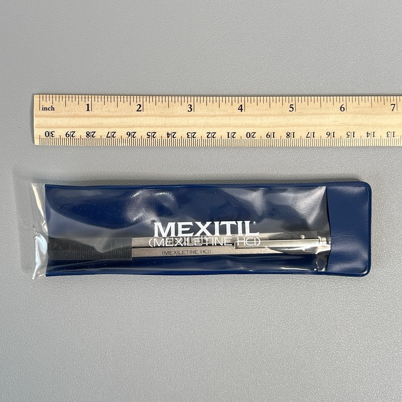 Vintage 1980s Mexitil EKG ECG Calipers W Germany Pharma Rep Medical Tool & Pouch