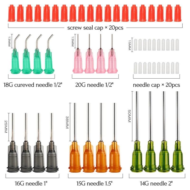 Glue Applicator Syringe with Blunt Tip Needle and Cap, for Liquid, Glue,... gallery