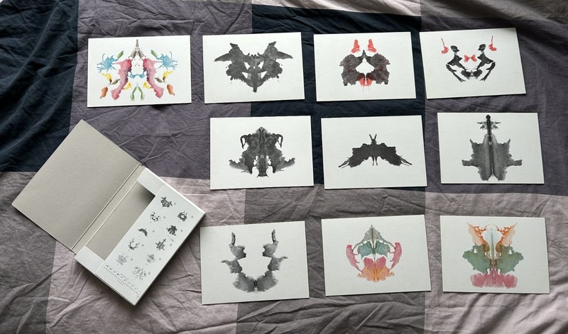 Rorschach Test Plates Psychodiagnostics (10) Inkblot Ink Plates Cards Psychology gallery