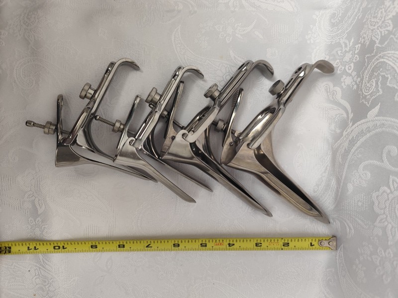 Set of 4 Vintage Speculums - Adult Novelty / BDSM Fetish Collectible – Pre-Owned gallery