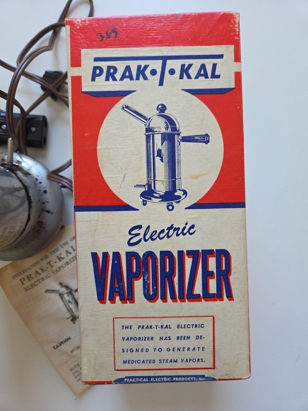 Vintage Prak-T-Kal Electric Vaporizer Complete #101-B w/ Box and Cord -UNTESTED gallery
