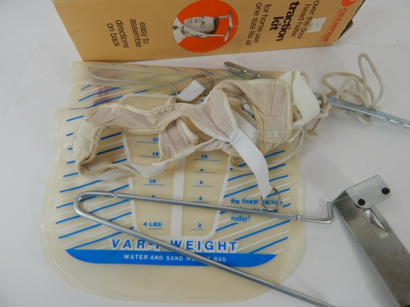 Vintage Champion Over the Door Head Halter Traction Kit Made in USA gallery