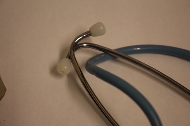 Labtron Nurses Stethoscope - Original Box light blue and silver gallery