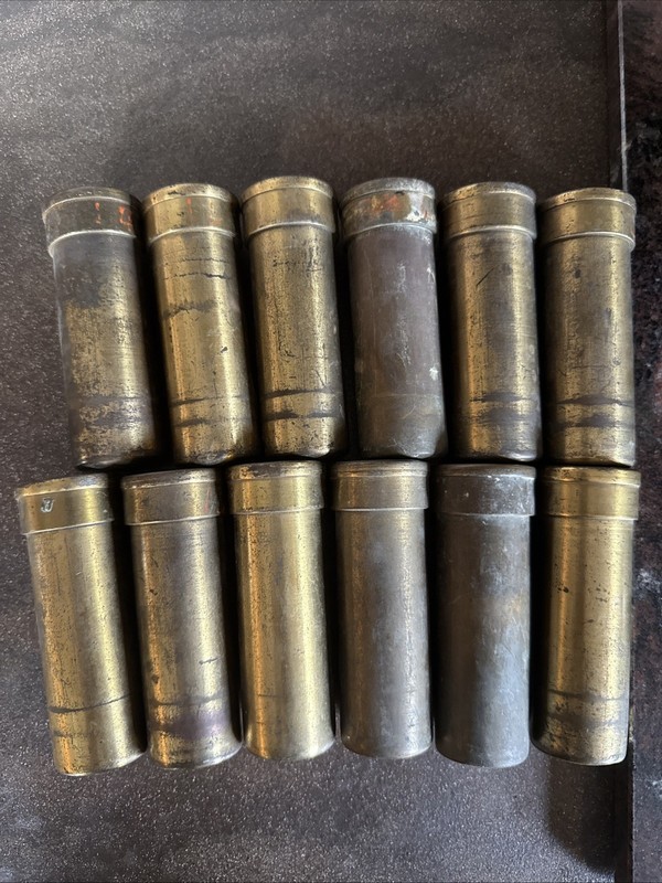 Lot of 12 Vintage Brass Centrifuge Rotor Tubes Medical