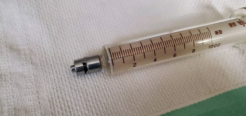Vintage Becton Dickinson BD Multifit Large Glass Syringe w/ Luer Lok Tip 10cc gallery