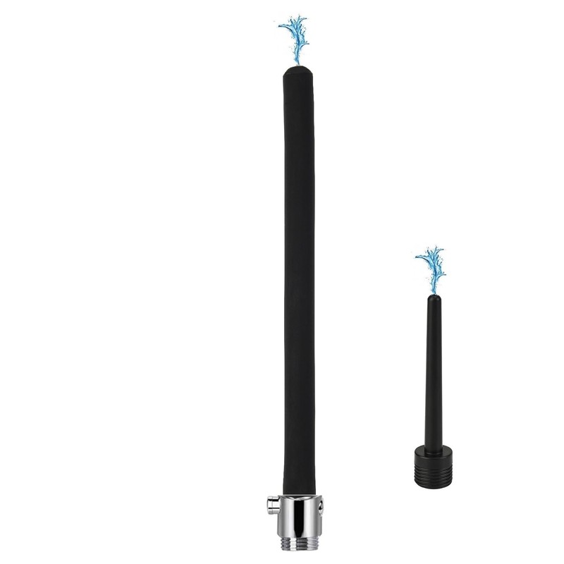 Shower Enema System with On/Off Switch, Douche for Men Black, Black
