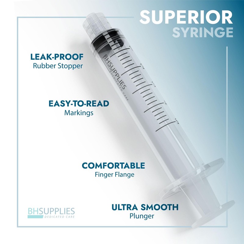 BH Supplies 3ml Luer Slip Tip Syringe - (No Needle) - Sterile, Clear gallery