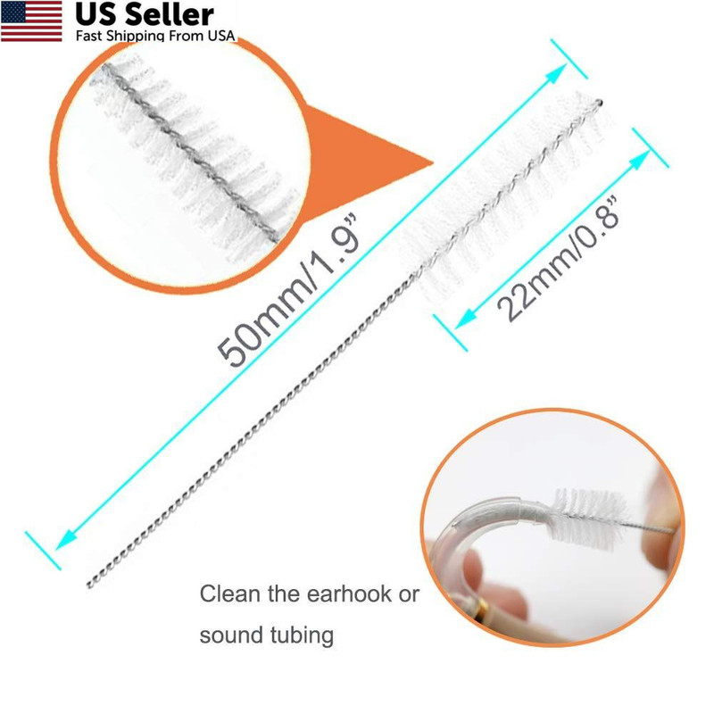 8 Pieces Hearing aid Amplifier Cleaning Tools, Earbuds/Headphones Black gallery