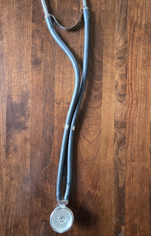 Vintage Black Classic Cardiology Stethoscope Chromed Stainless gallery