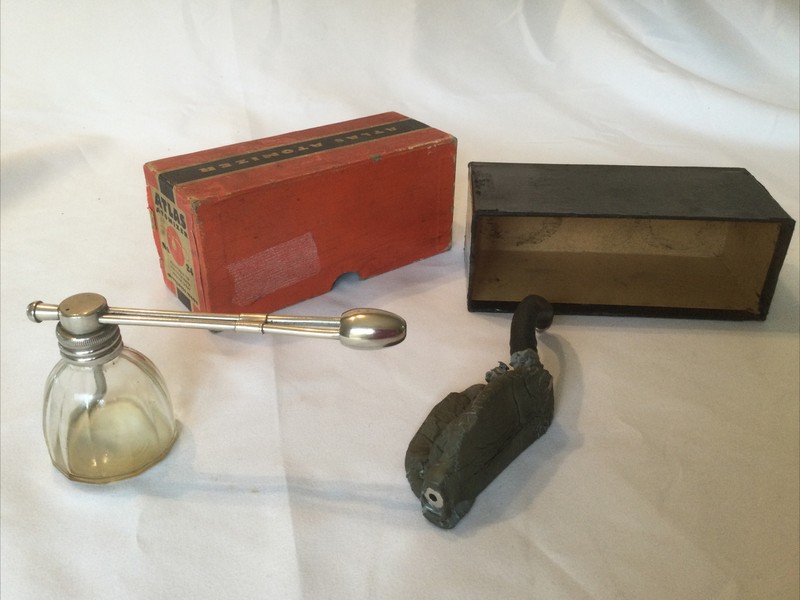 Vintage DeVilbiss Made ATLAS ATOMIZER NO. 24 Glass Spray Bottle In Box gallery