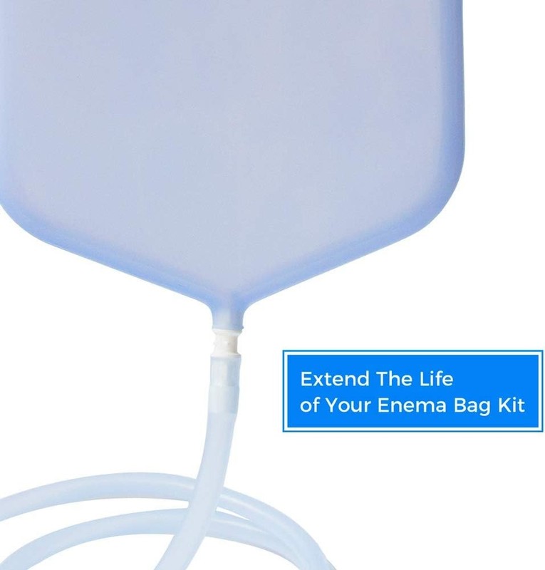 Enema-Bag/Bucket Kit Replacement Part, Silicone Enema Hose 6.5ft, White gallery