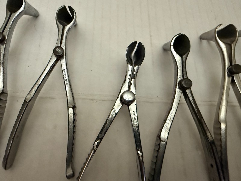 Vintage Surgeon's bulk Lot of 21 Nasal Speculums ENT Doctor gallery