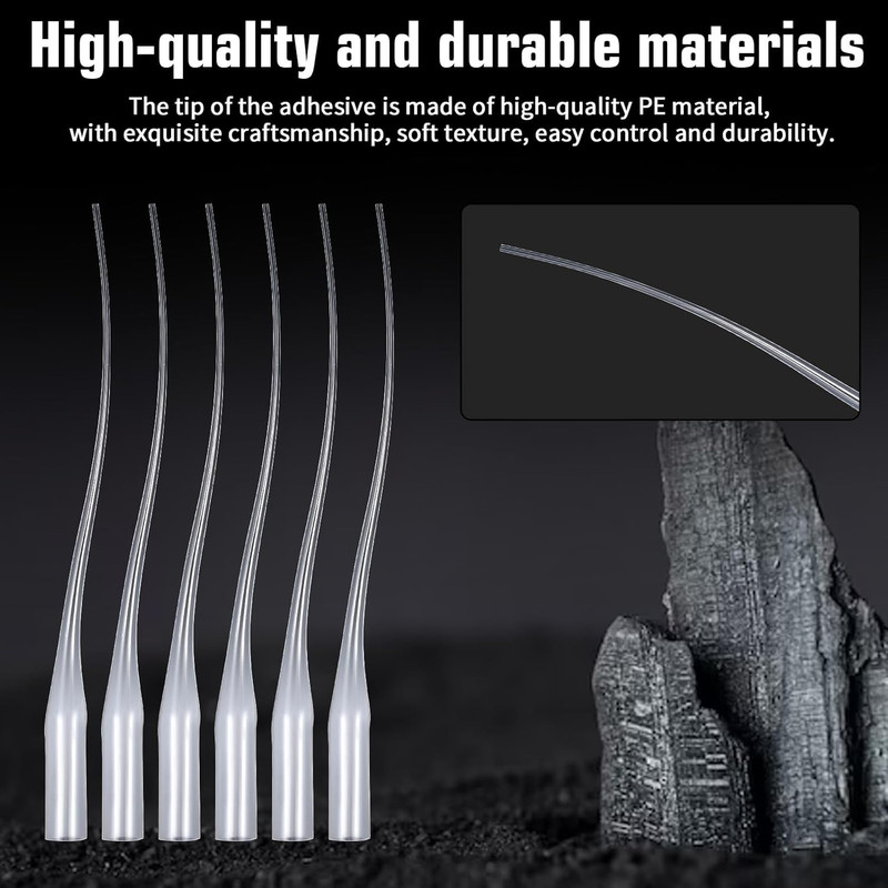 300 Pcs Plastic Glue Tips, Micro Glue Tip Applicators, Needle Glues Applicato... gallery