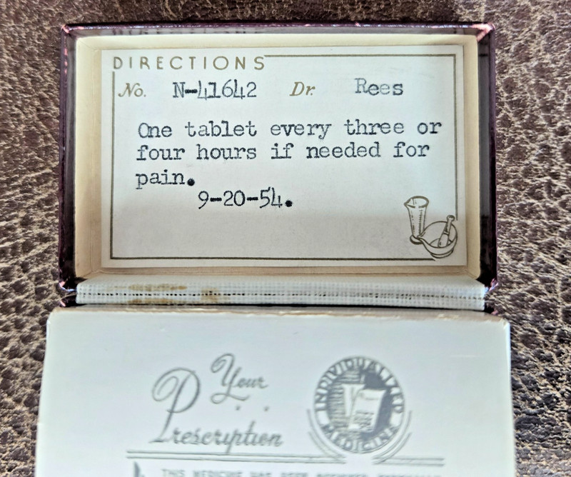 VINTAGE - Rx boxes - circa 1954 - Lot of 3 - Narcotic Collectible - Rexall Drug gallery
