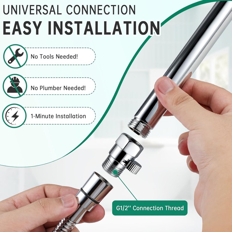 Shower Enema Kit, Shower Douche Nozzle Cleansing System with Water Control Valve gallery