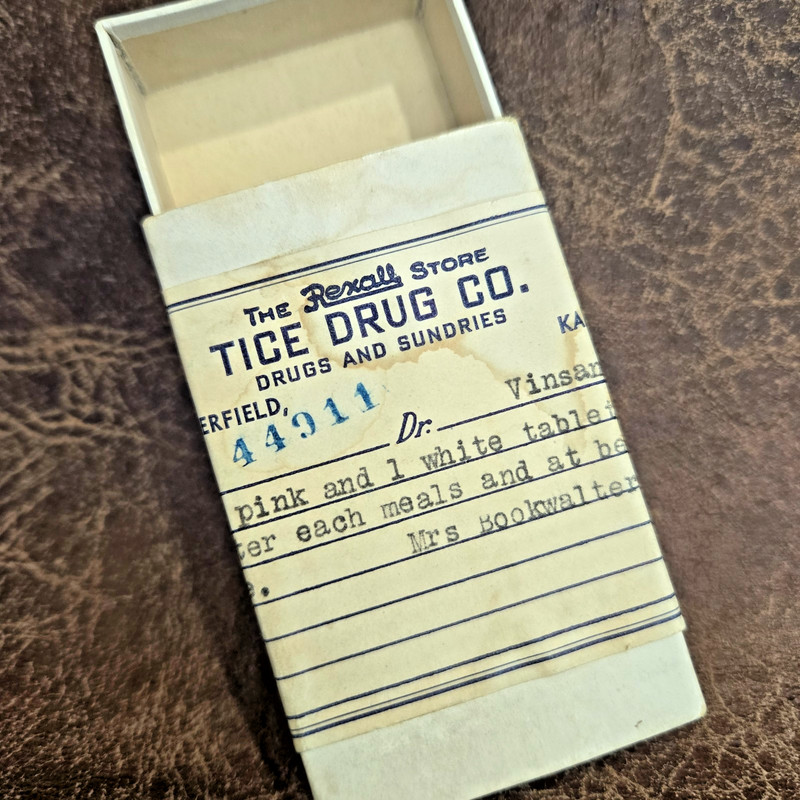 VINTAGE - Rx boxes - circa 1954 - Lot of 3 - Narcotic Collectible - Rexall Drug gallery