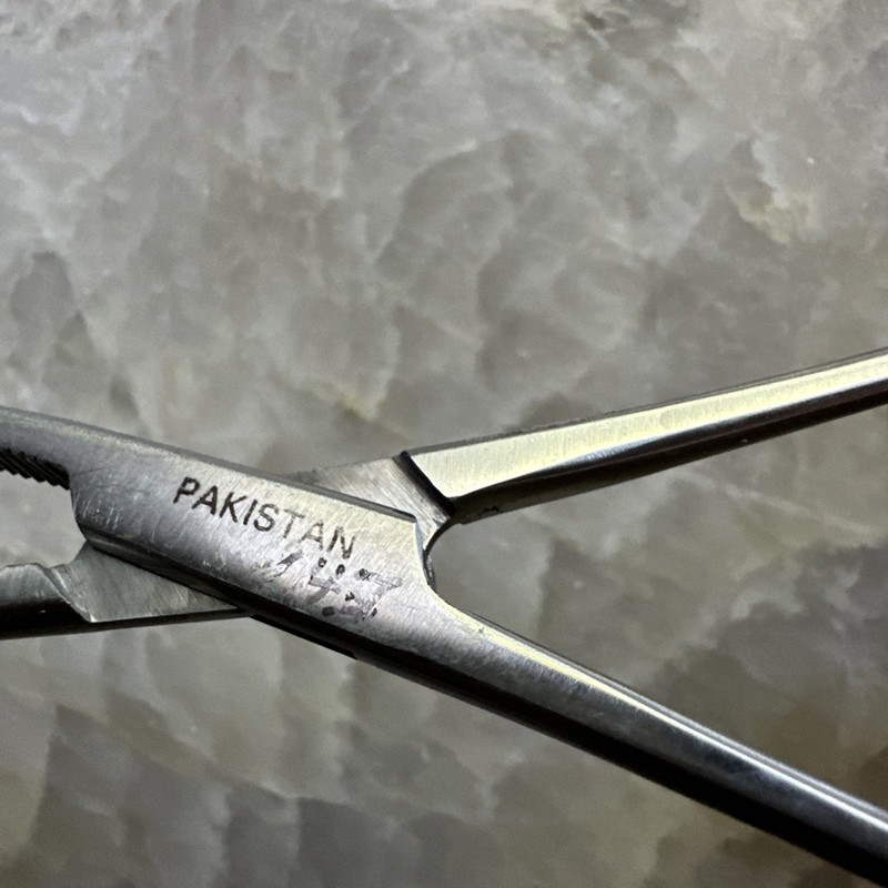 Lot Of 3 Vintage Medical Tools Stainless Tweezers, Hemostatic Forceps, Diss Scis gallery