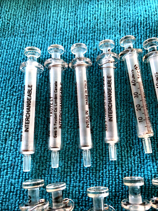 24-Vintage Italy Glass Syringes 1CC New Old Stock Medical & 4 BD, 2 Standard gallery