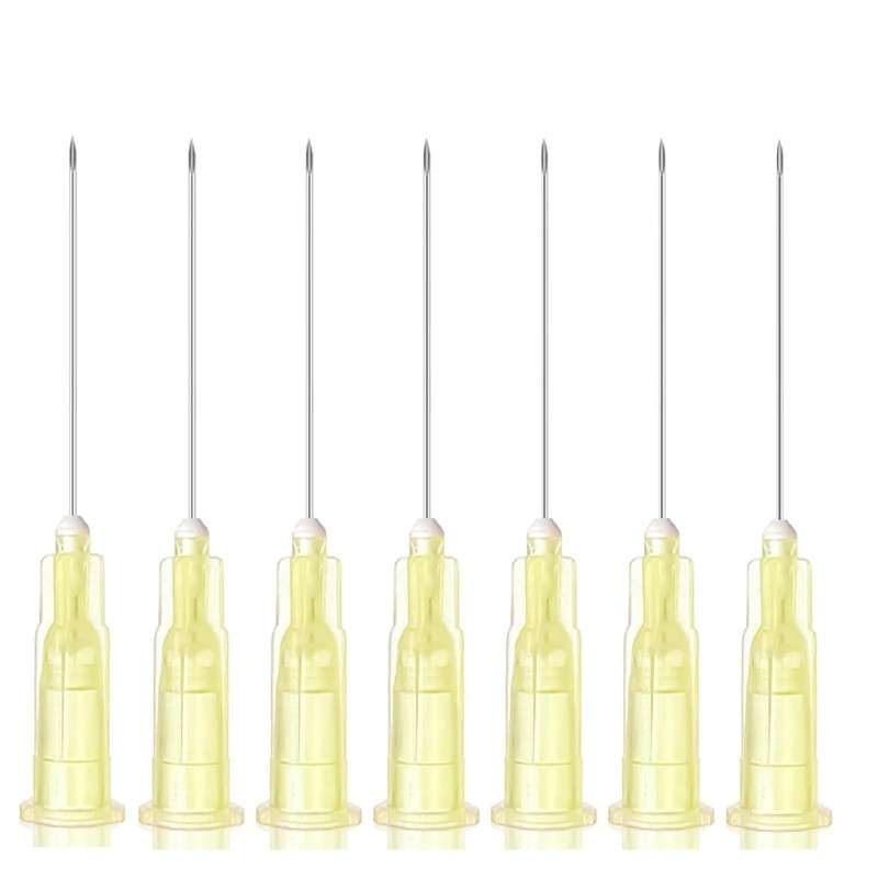 Scientific 30 Gauge 1 Inch Needles for Lab Use 100 Count Luer Lock Assembly