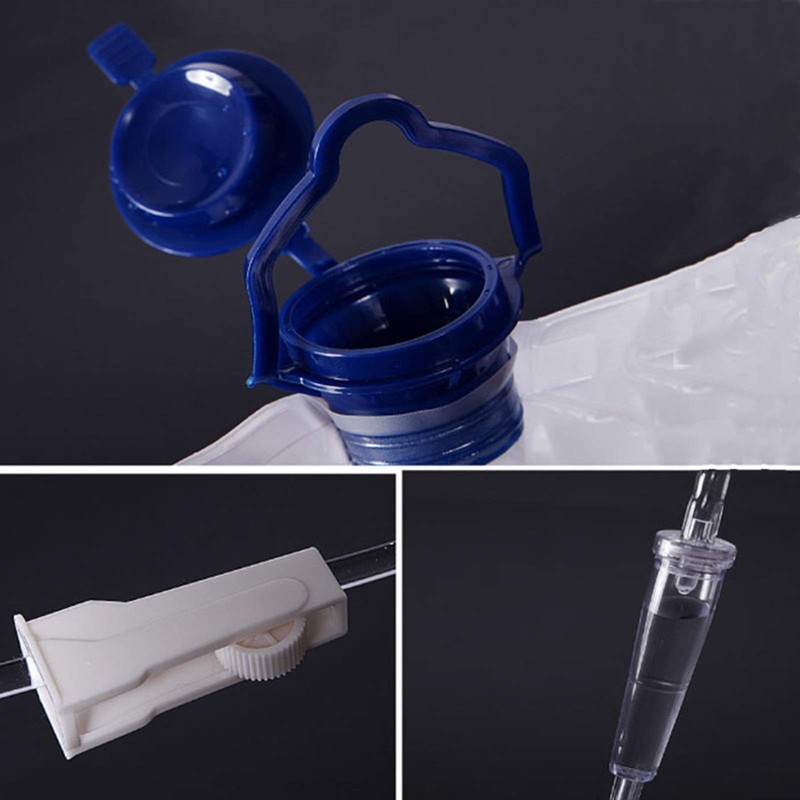 Reusable Enema Bag Kit Douche Bag, MTSXDYT 1200ml Enemas bag+10CM tube, Blue gallery