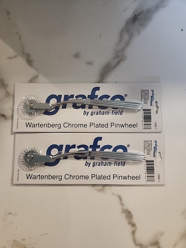 Grafco #1309-1 Wartenberg Chrome Plated Pinwheel, 7″ (Pack of 2)