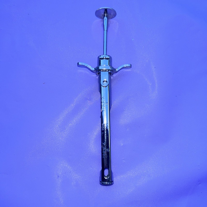 Lot Of 2 Vintage Medical Reusable Syringes, Tubex 44 And Ear Syringe gallery