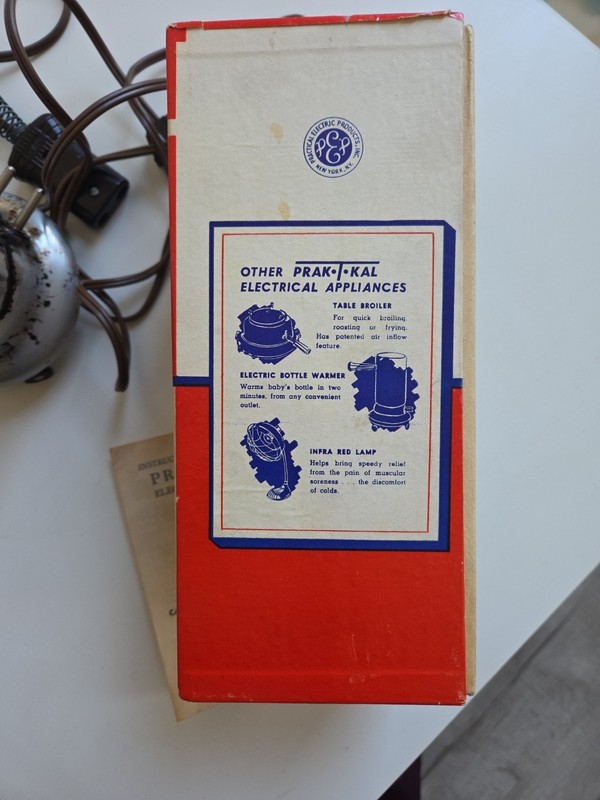 Vintage Prak-T-Kal Electric Vaporizer Complete #101-B w/ Box and Cord -UNTESTED gallery