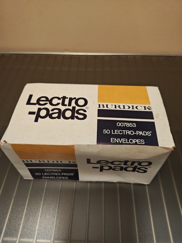 Vintage Burdick Lectro-Pads Original Box – Props Collectible ECG EKG