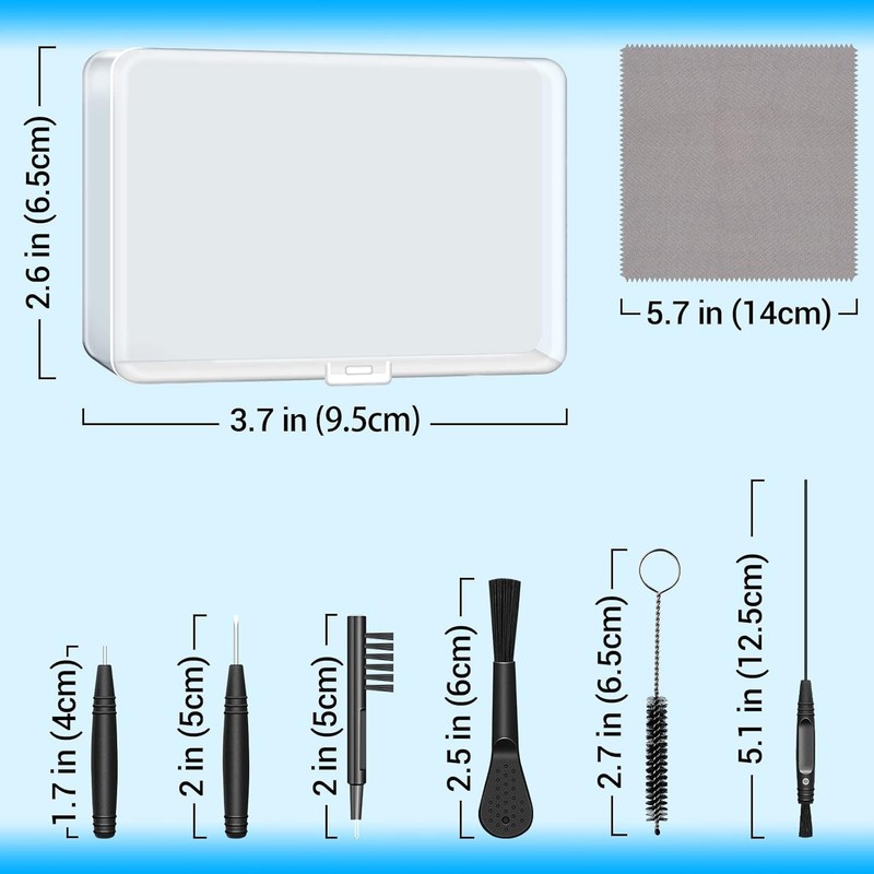 Hearing Aid Cleaning Kit, aid Tools, Black gallery