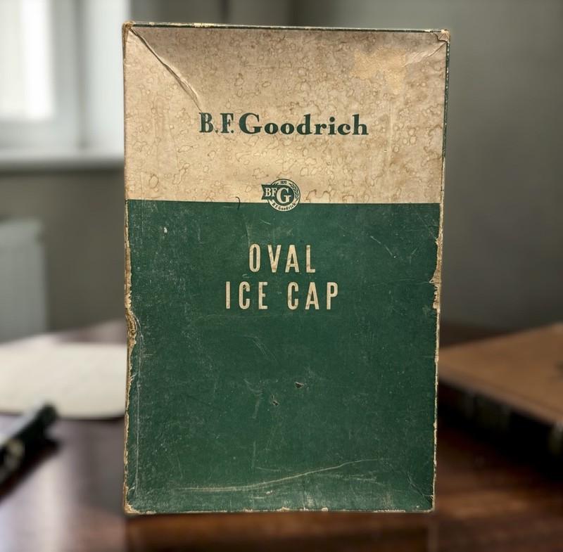 Vintage B.F. Goodrich Ice Bag Red Medical w/ Box Advertising USA Collectable