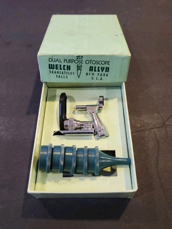 Welch Allyn Dual Purpose Otoscope Model 217 Complete New In Box Oddities
