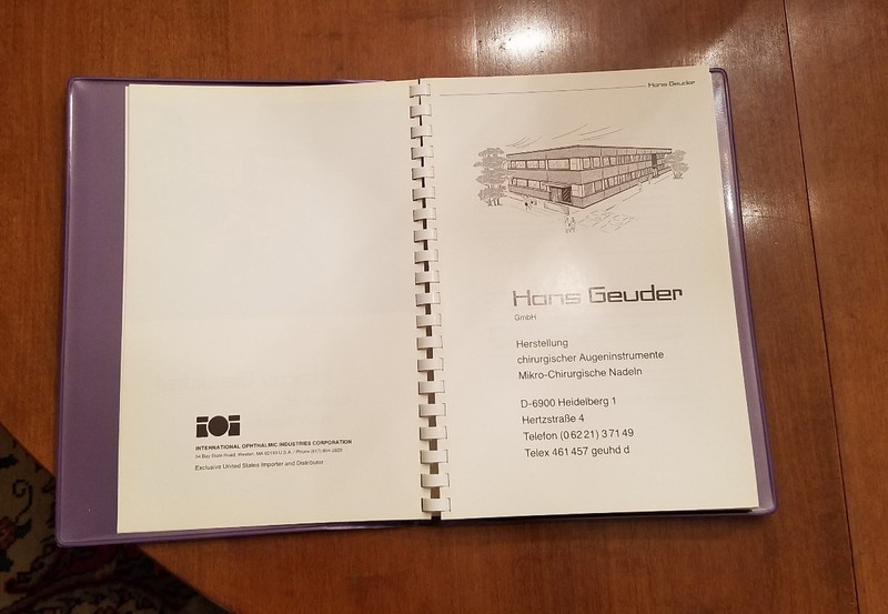 Vintage Hans Geuder Eye Instruments Catalog surgery optical optometrist gallery