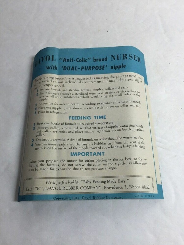 Davol 424 Throat & Spinal Ice Bag Vintage Orig Box W/ 1947 Flyer A524 gallery
