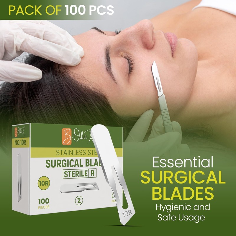 10R Dermaplane Blades – Stainless Steel Dermaplaning Scalpel Blades, gallery