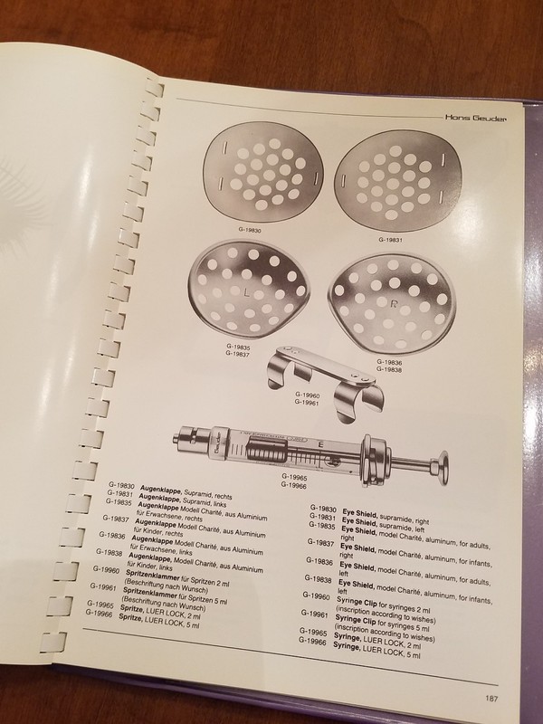 Vintage Hans Geuder Eye Instruments Catalog surgery optical optometrist gallery