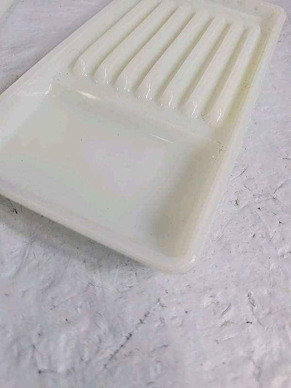 Vintage American Cabinet Co. Milk Glass Medical Dental Scalers Tool Tray #16 gallery