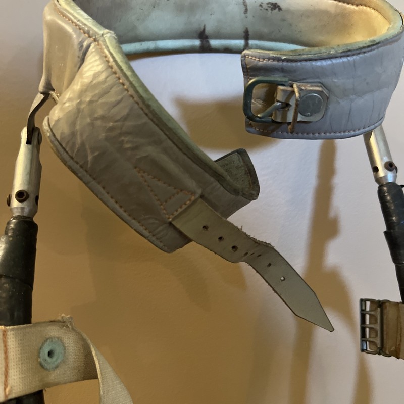 Vintage Childs Leg Braces Aluminum Metal Leather gallery
