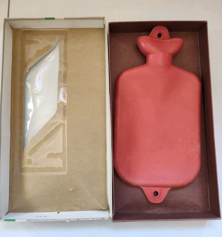Vintage B.F. Goodrich Rubber Hot Water Bottle No. 25 Model USA w/ Box gallery