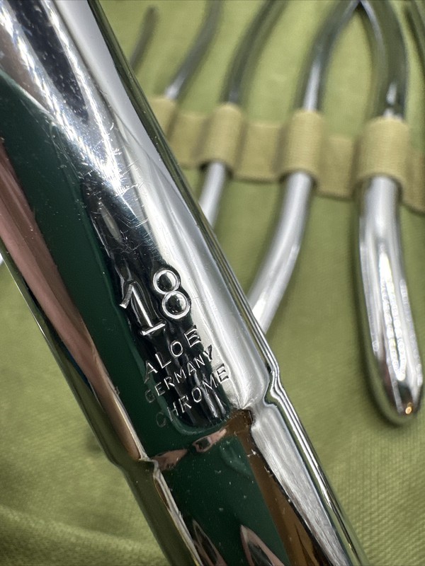 Vintage German Surgical Uterine Dilator Set Chrome Aloe & Sklar gallery