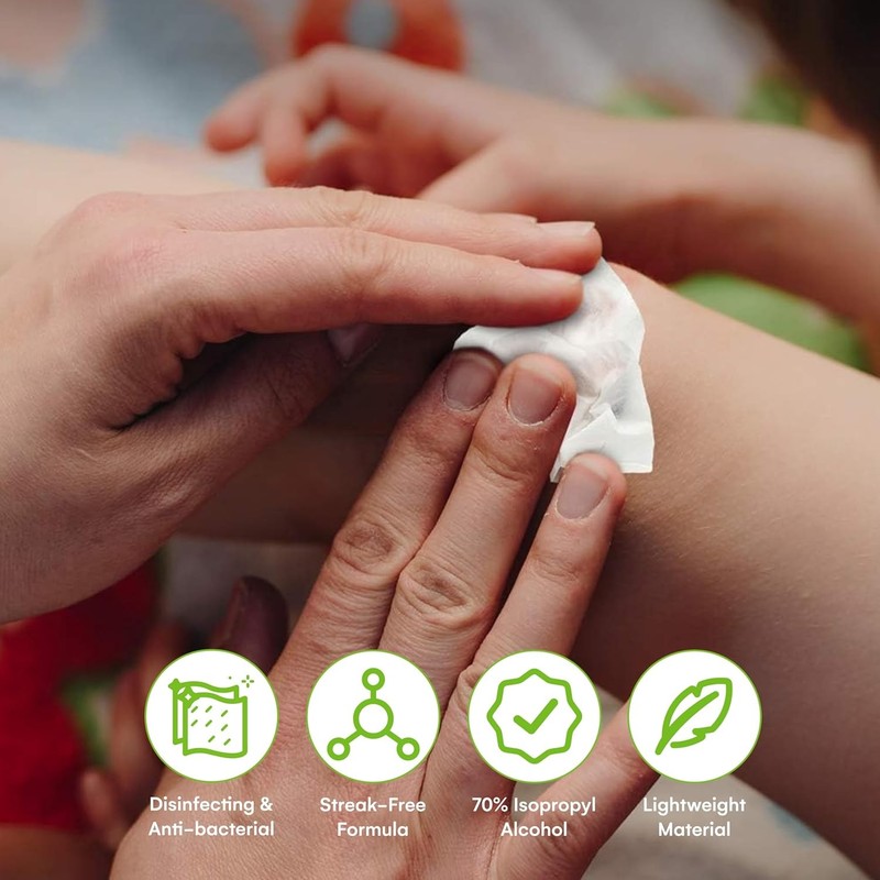 Care Touch Alcohol Wipes Individually Wrapped - Prep 400 Count (Pack of 1) gallery