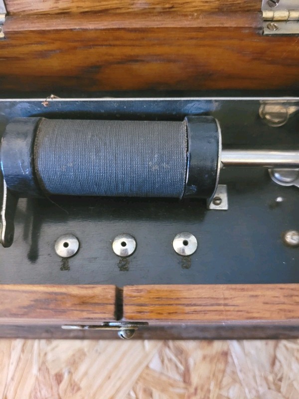 Medical Quack Device Vintage Medical Induction Shocking Tool Antique Wood Box gallery