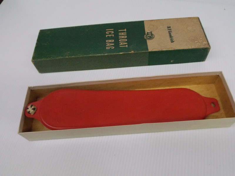 B. F. Goodrich Throat Ice Bag #40 Vintage Red 14 Inch with Original Box gallery