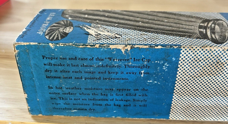 Vintage Wearever English Folding Style Ice Cap with Original Box #152 gallery
