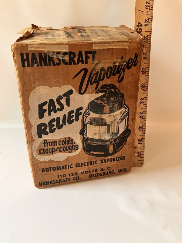 Vintage Hankscraft Electric Steam Vaporizer Model 203 W/ Original Box gallery