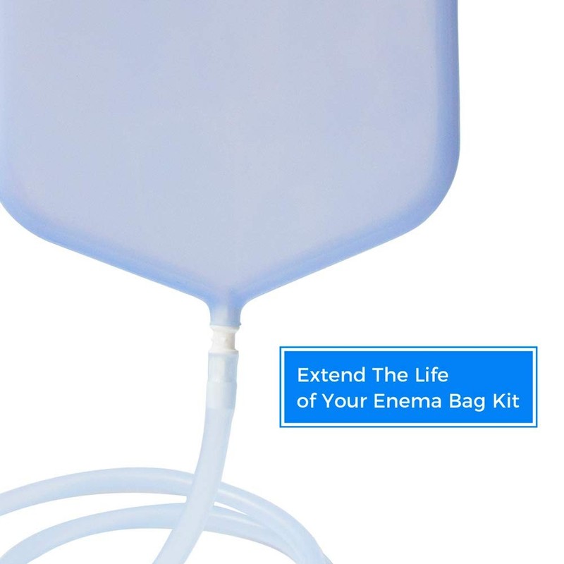 Enema-Bag/Bucket Kit Replacement Part, Silicone Enema Hose 6.5ft, White gallery