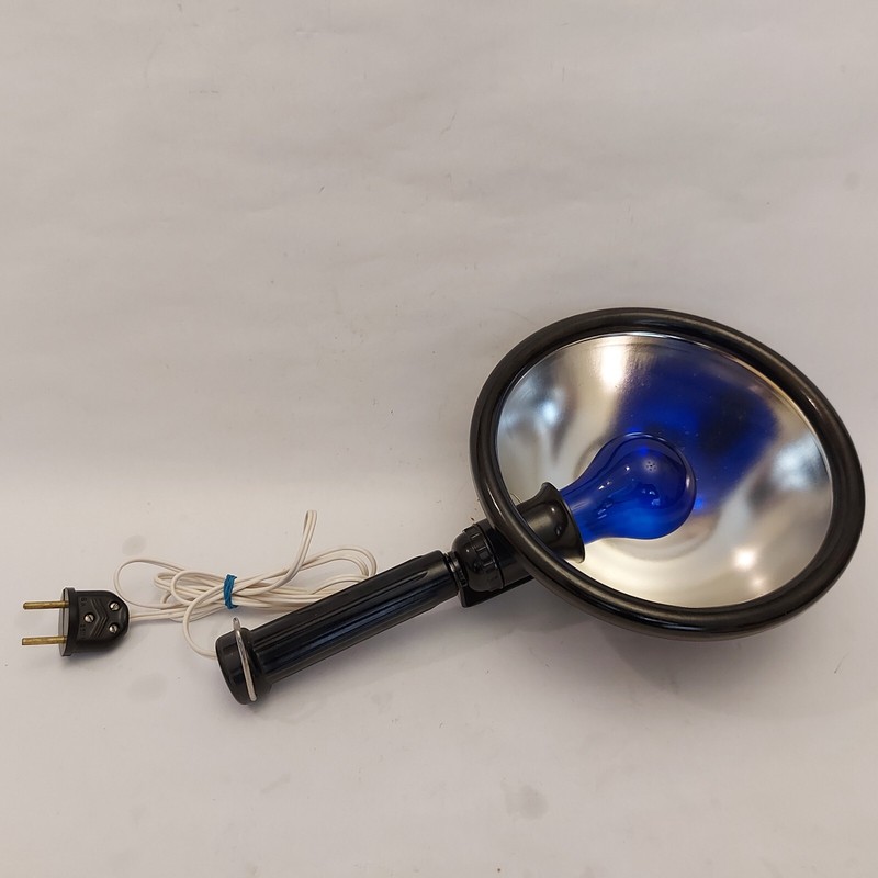 Vintage 1972 USSR Blue Light Therapy Medical Lamp Hand Reflector NOS + Box gallery